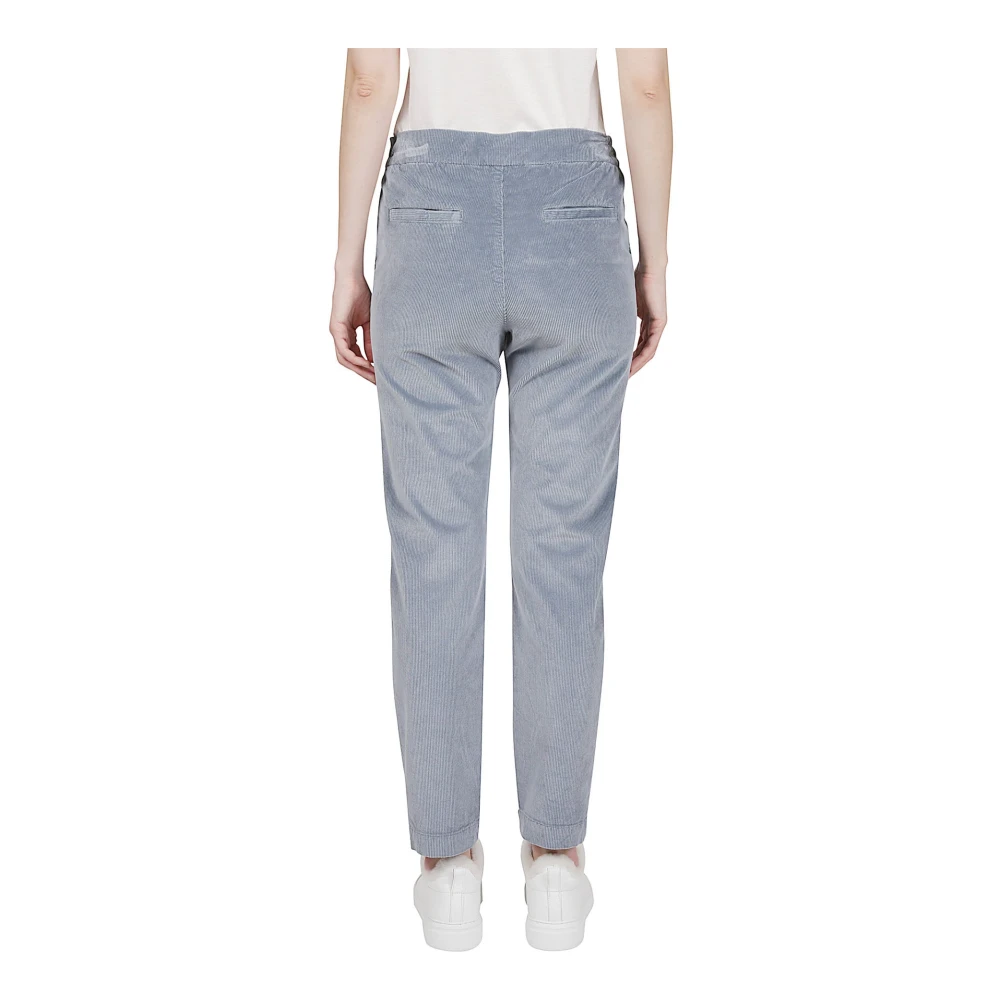 Eleventy Fluwelen Joggingbroek met trekkoord Beige Dames