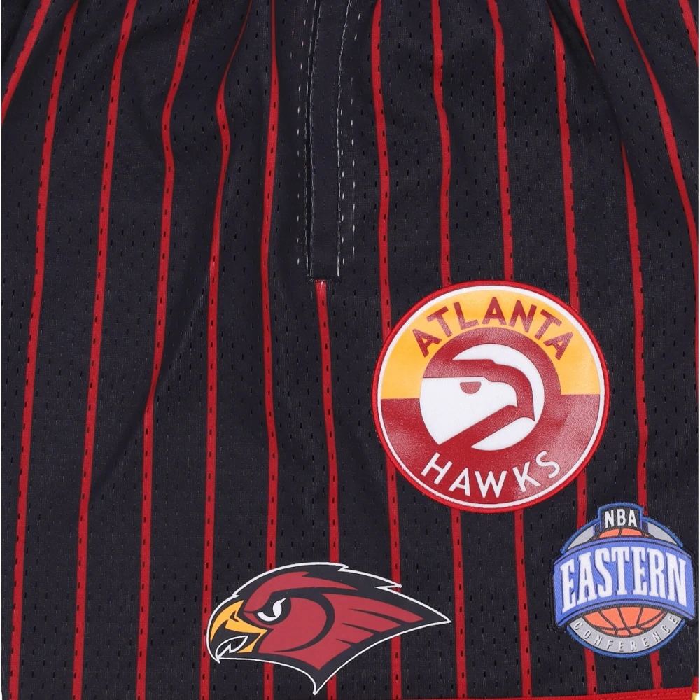 Mitchell & Ness Atlanta Hawks Basketbalshorts Zwart Rood Black Heren
