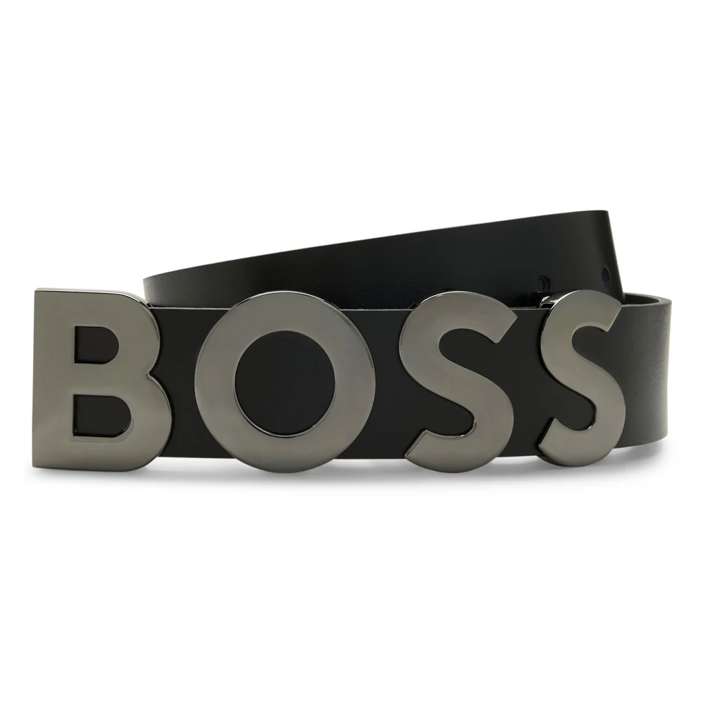 Hugo Men's Black Elegant Business Belt In - Belts - 115 Cm - Accessories
