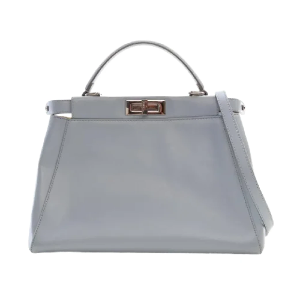 Fendi Vintage Pre-owned Leather fendi-bags Blue Dames