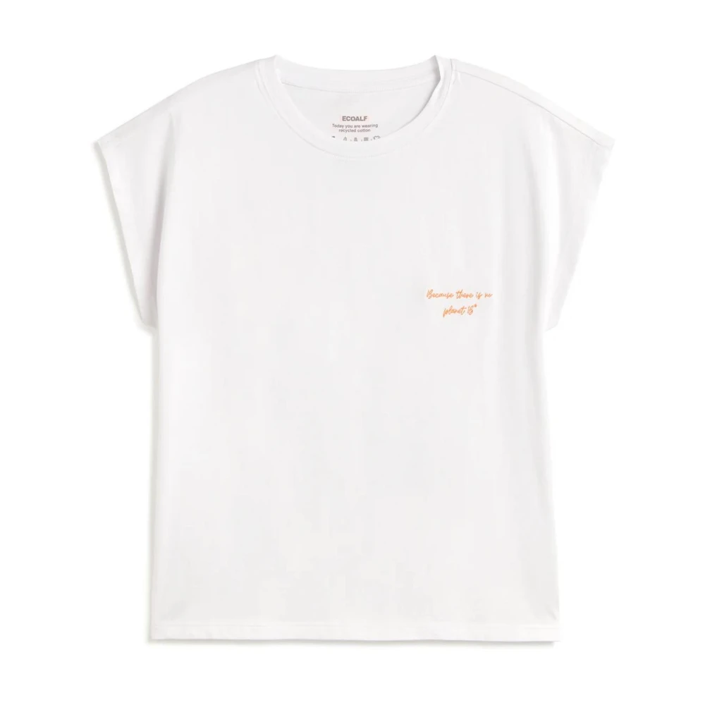 Ecoalf Women's White Namur T-Shirt - T-Shirts - M - Tops