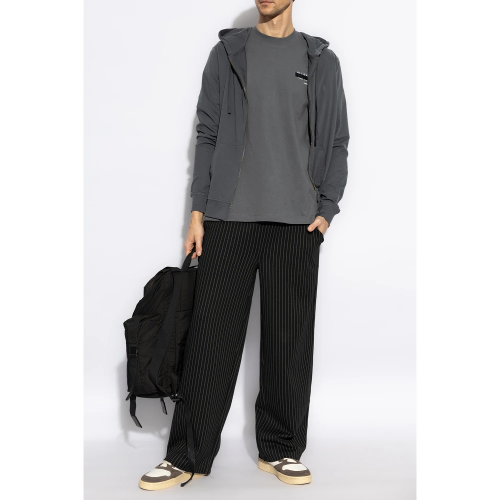 AllSaints Redact Oversize T-shirt Gray Heren