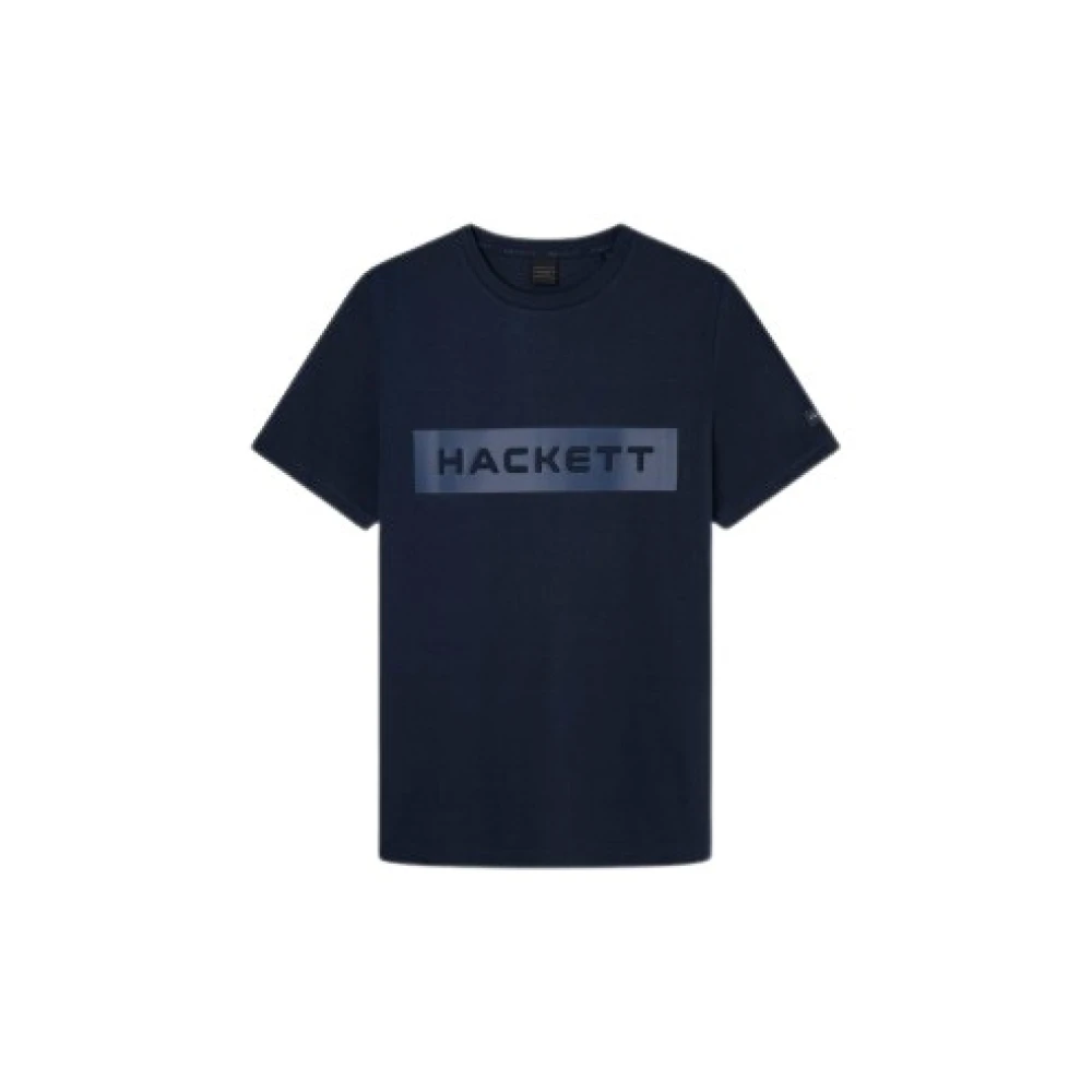 Hackett Heren T-shirt van katoen elastaan Blue Heren