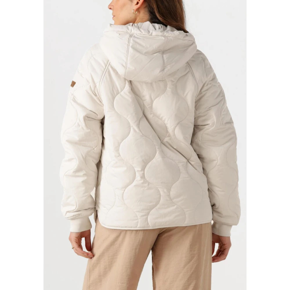 Moscow Gewatteerde Jas Swagsshort White Dames