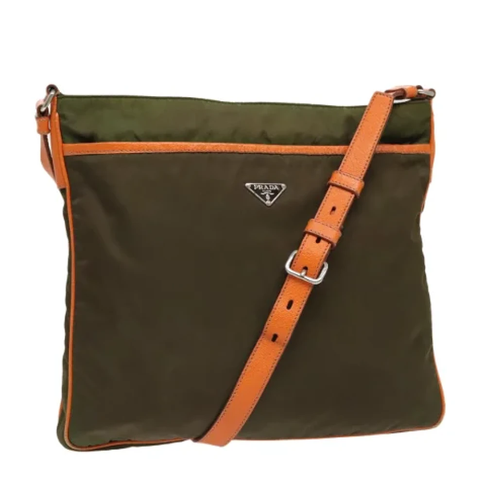 Prada Vintage Pre-owned Nylon prada-bags Brown Dames