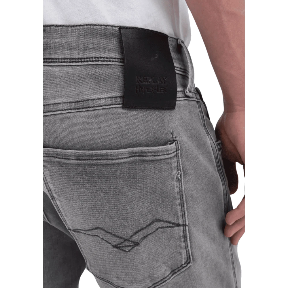Replay Slim-fit Jeans Gray Heren