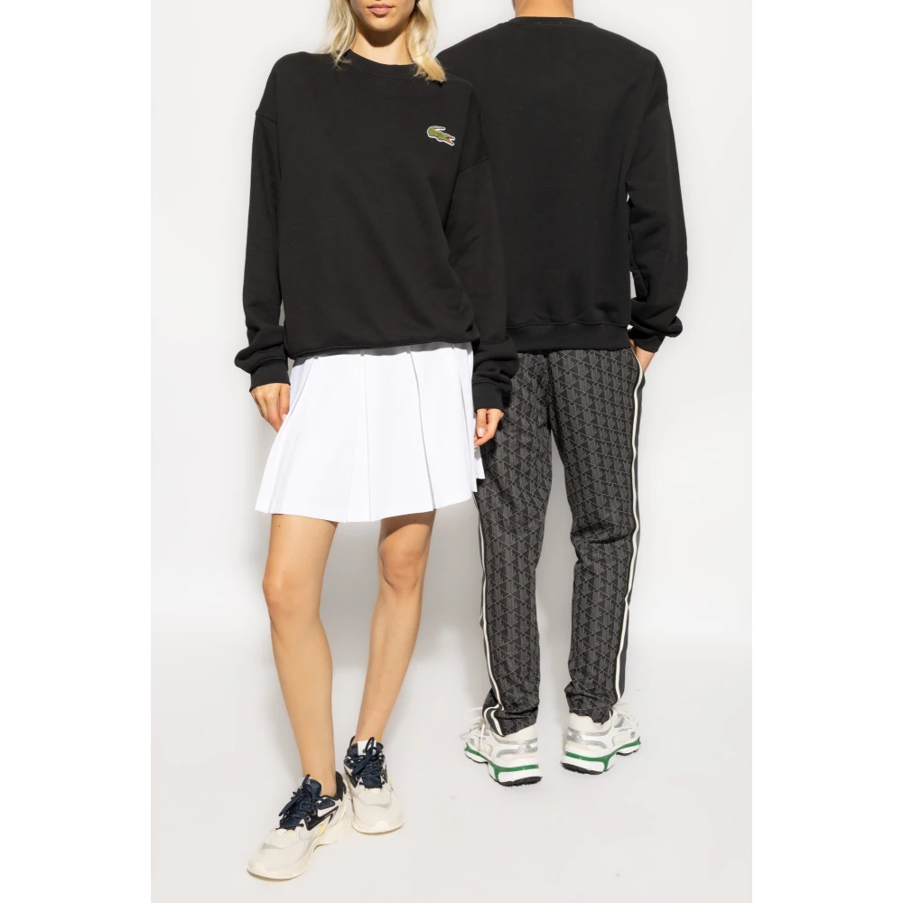 Lacoste Sweatshirt met logo Black Unisex