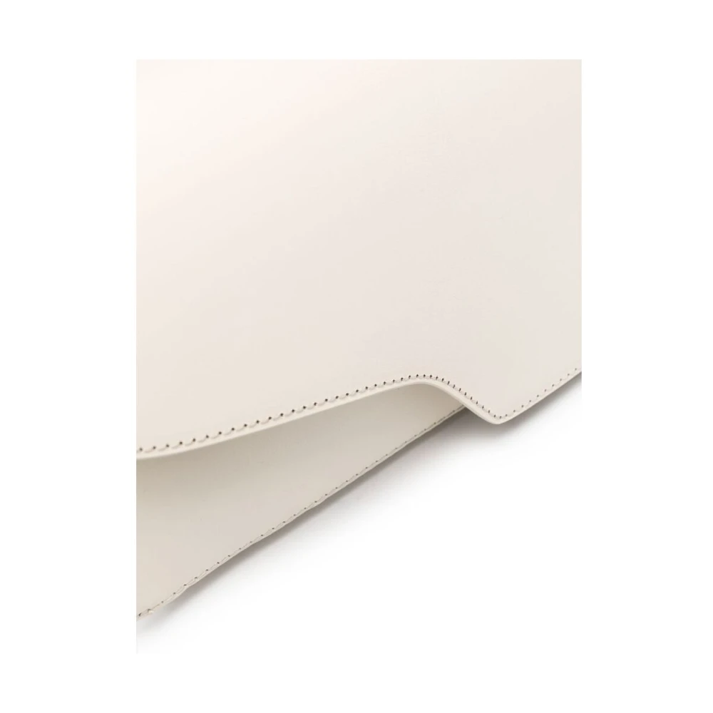 ATP Atelier Roomwit Kalfsleren Schoudertas Beige Dames
