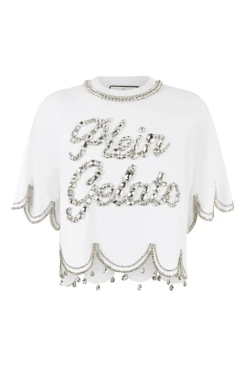 Cropped T-Shirt Crystal Waves