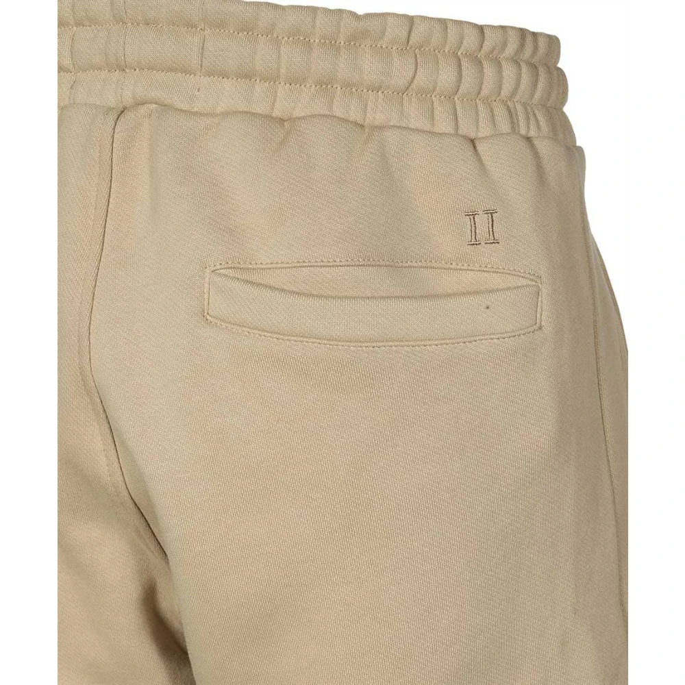 Les Deux Katoenen Fleece Shorts Beige Heren