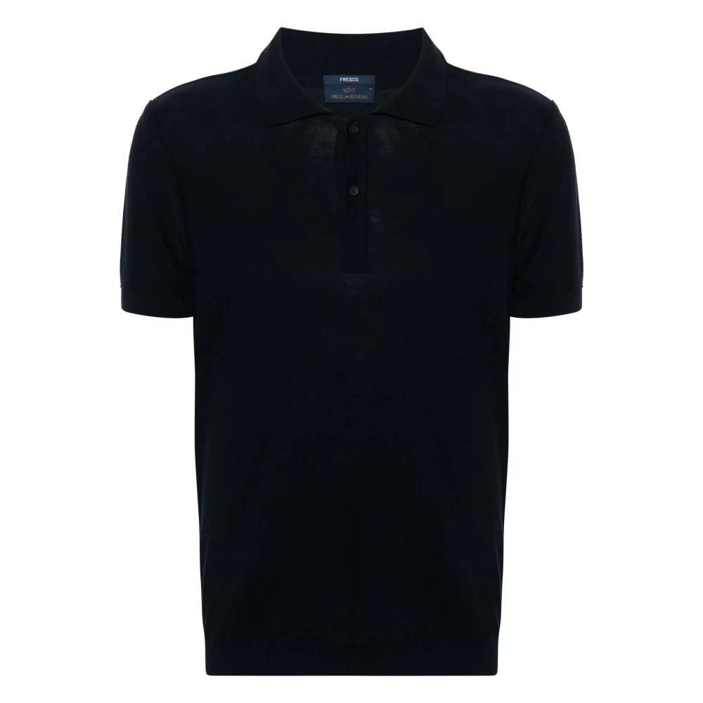 PAUL & SHARK Blauw poloshirt met korte mouwen Blue Heren
