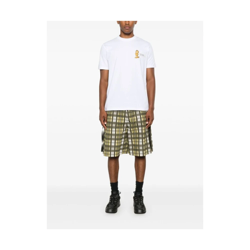 Iceberg Garfield Print Katoenen T-shirt White Heren