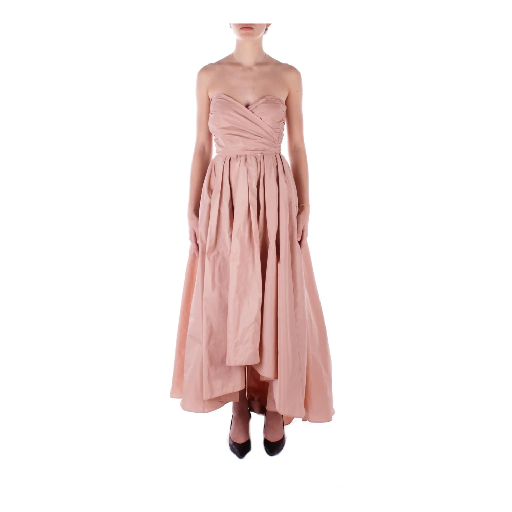 pinko Elegante Roze Jurk met Zijrits Pink Dames