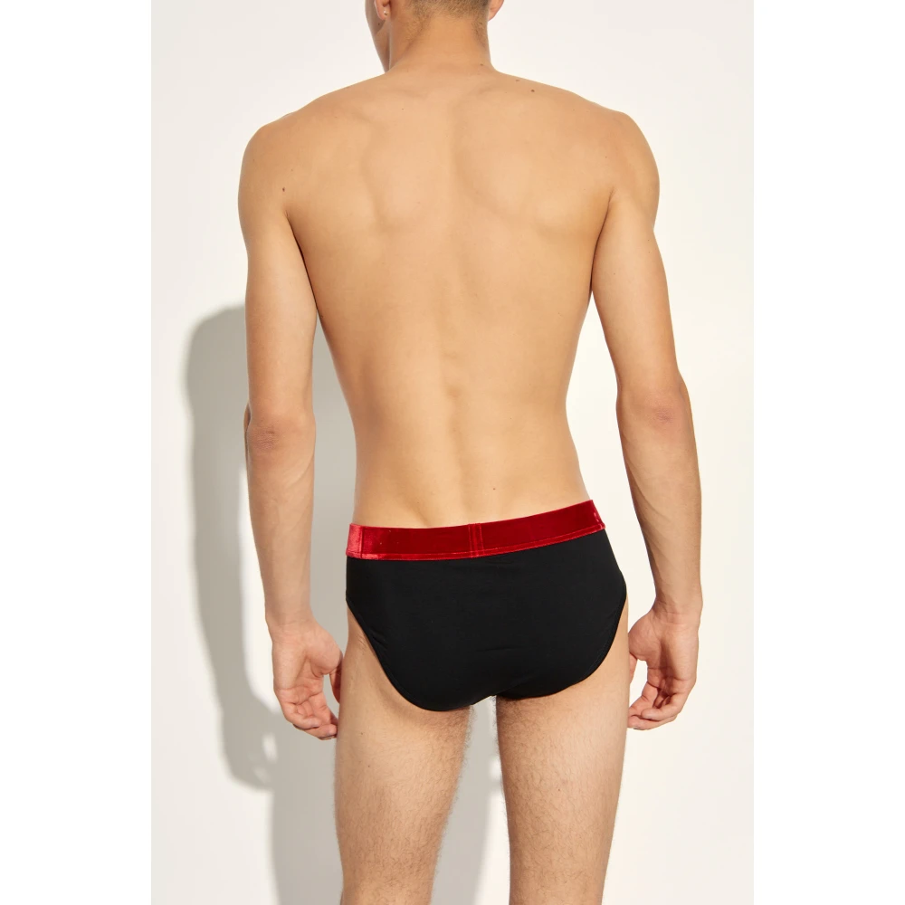 Dsquared2 Katoenen slips Black Heren