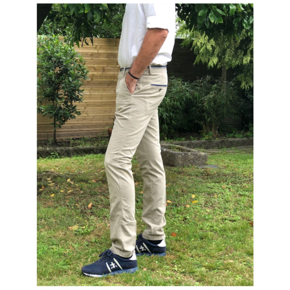 Mason's Slim Fit Chino Broek Beige Heren