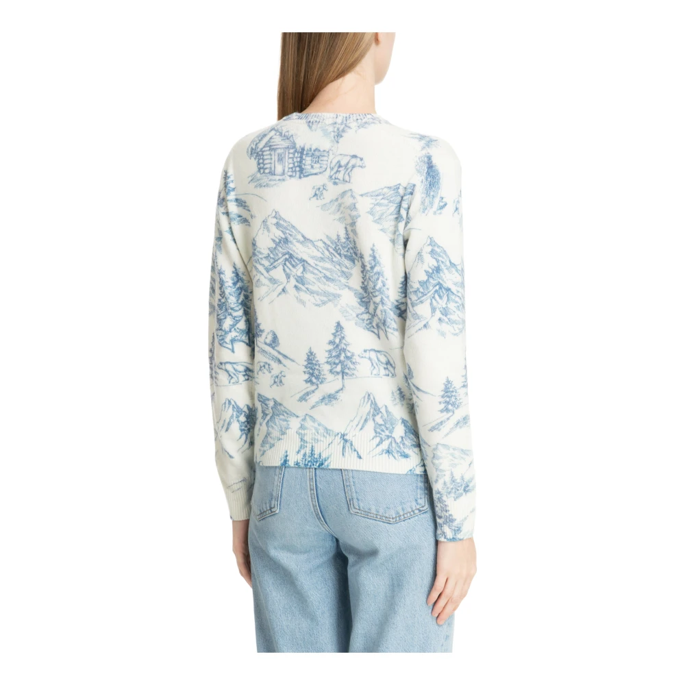 MC2 Saint Barth Abstract Multicolor Logo Geborduurde Sweater Multicolor Dames