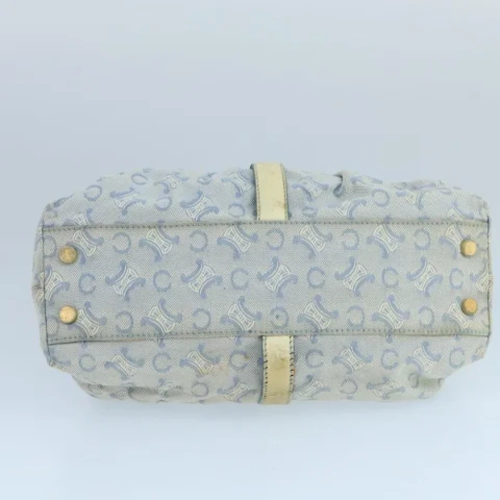 Celine Vintage Pre-owned Canvas handbags Blue Dames