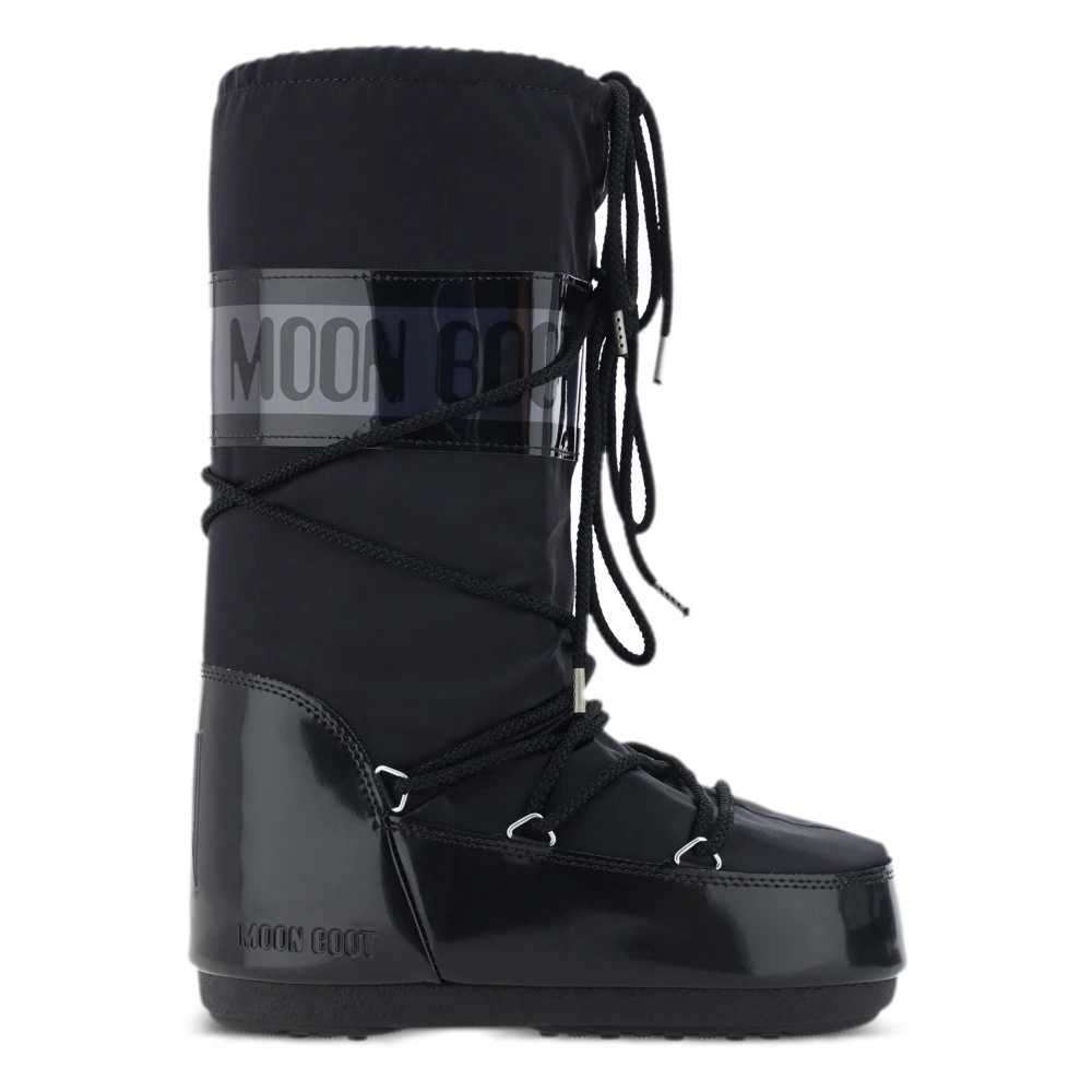 Moon Boot - Icon Glance Satin Boots - Shoes - Herren - Schwarzk - 39 Eu - Bild 7