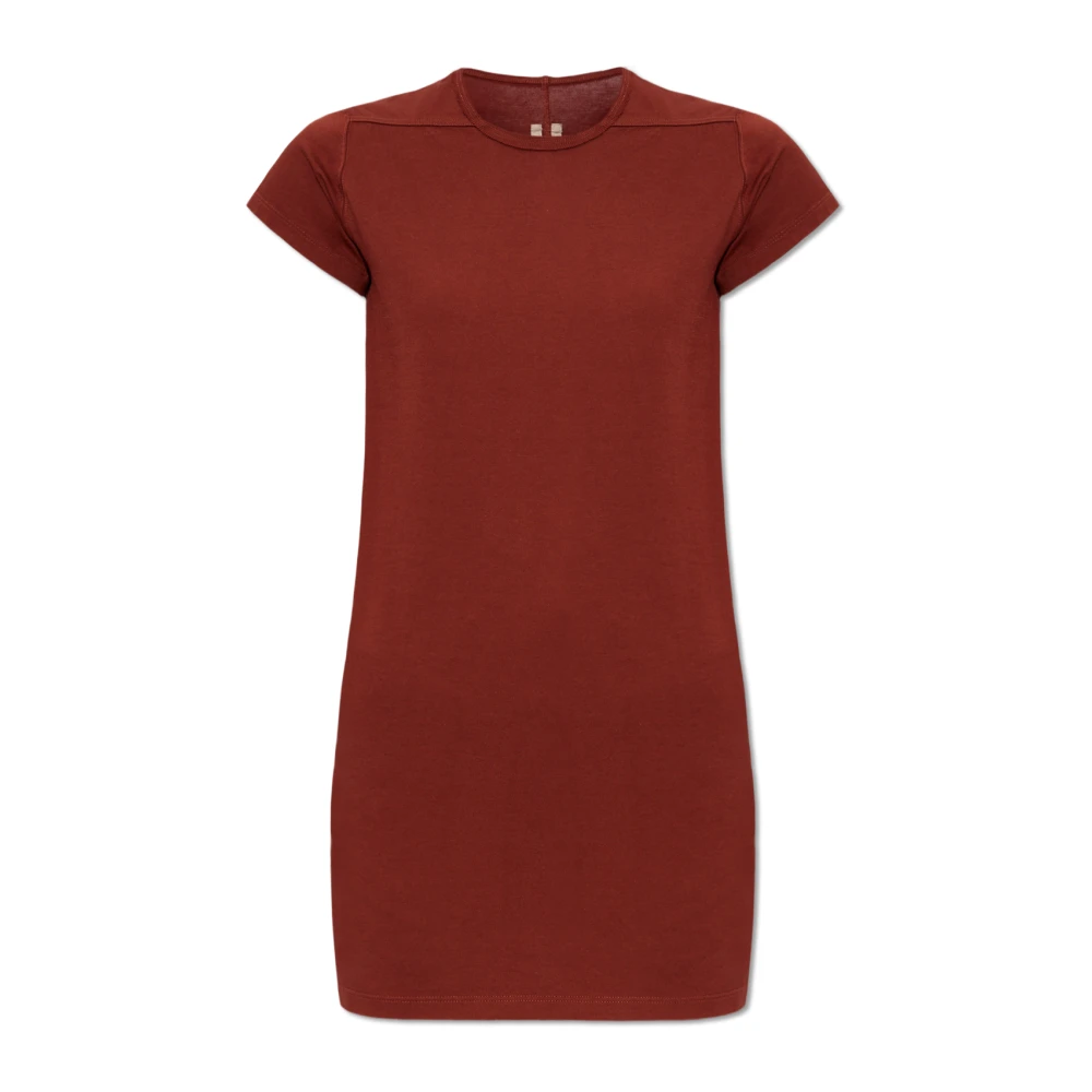 Rick Owens Level long T-shirt Red Dames