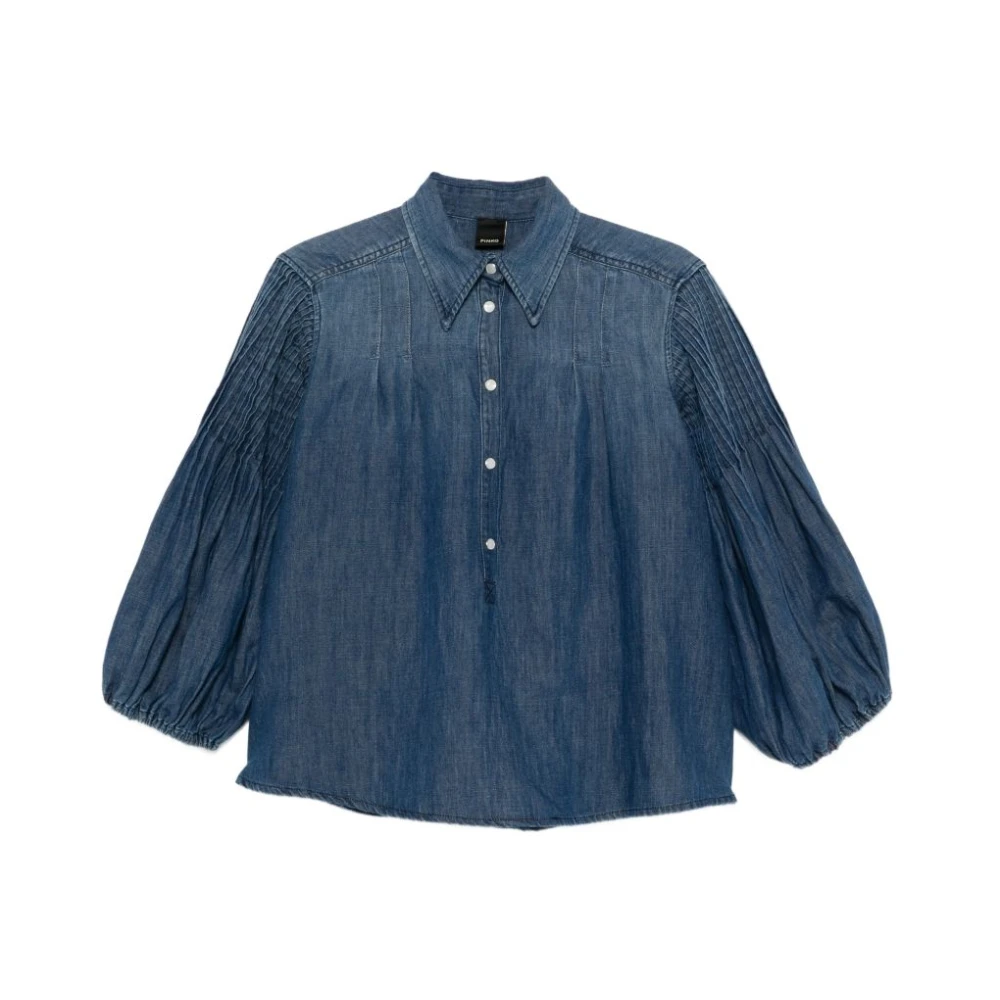 Pinko Women's Blue Shirts, L, Denim Shirt