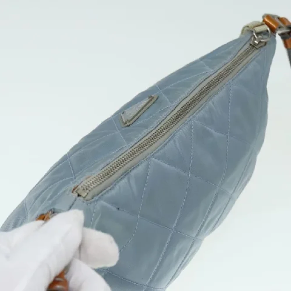 Prada Vintage Pre-owned Nylon prada-bags Blue Dames