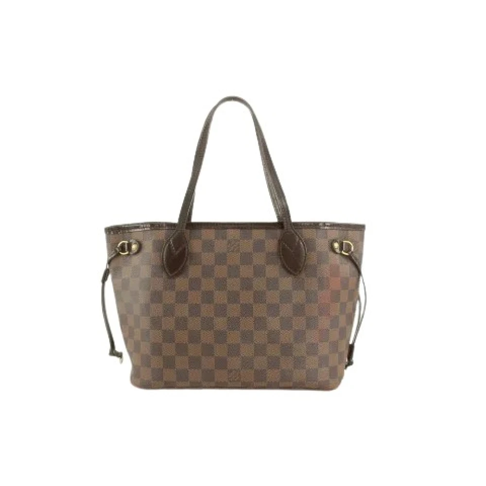 Louis Vuitton Vintage Canvas LV Väskor, Begagnade, Tillverkade i Frankrike Brown, Dam