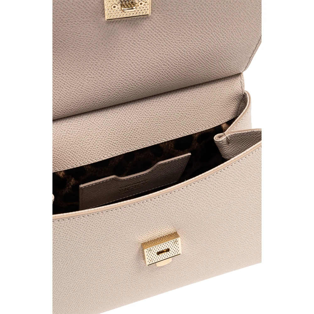 Dolce & Gabbana Handtas 'Sicily Medium' Beige Dames