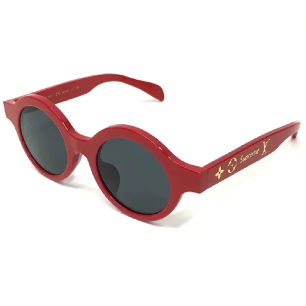 Louis Vuitton Vintage Pre-owned Plastic sunglasses Red Dames
