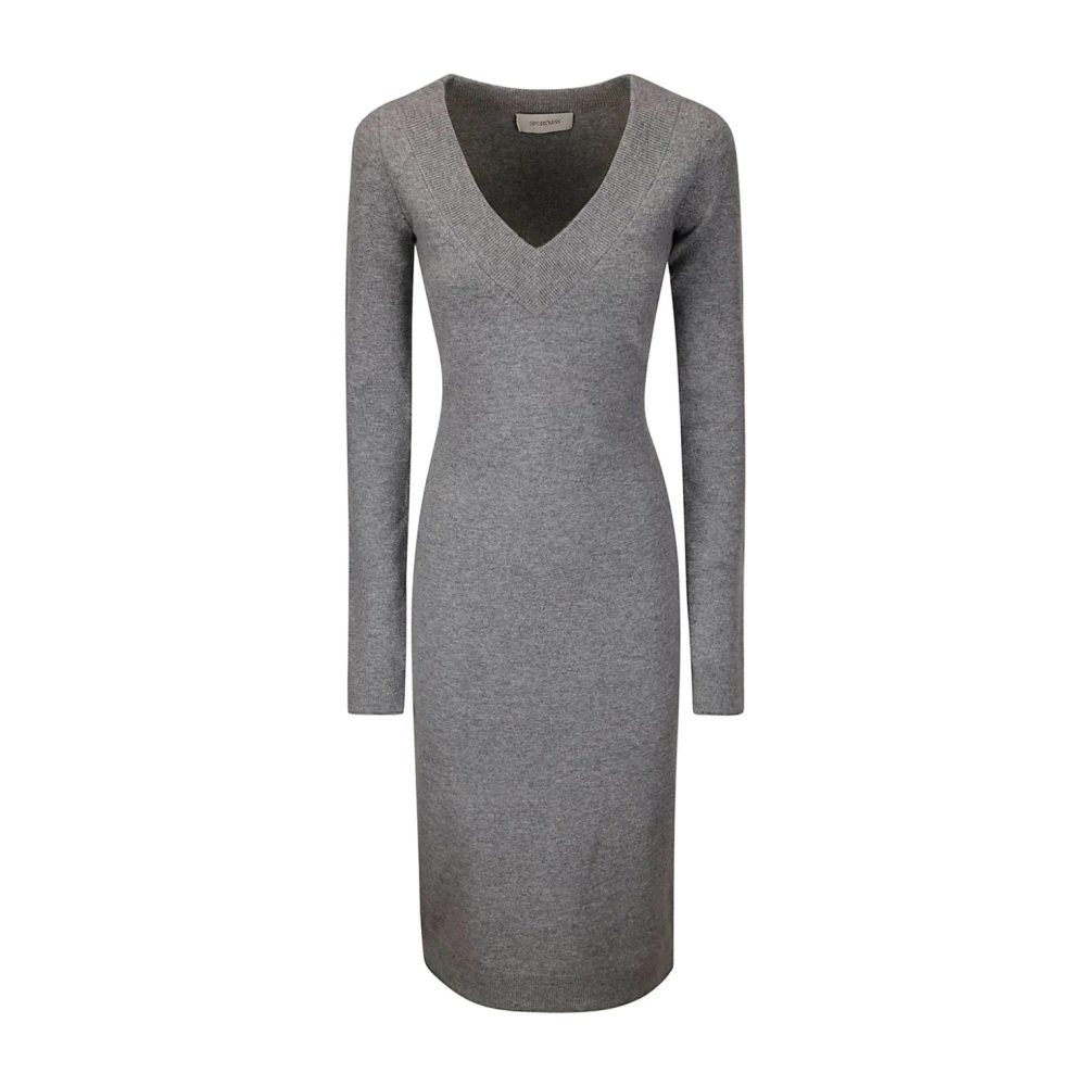 SPORTMAX Grijze Jurk Stijlvol en Comfortabel Gray Dames