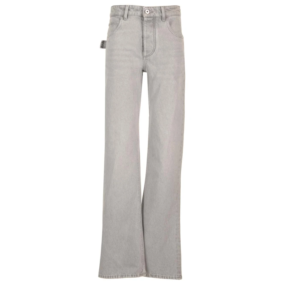 Bottega Veneta Women's Gray Flare Jeans, S, Jeans Svasati In Denim
