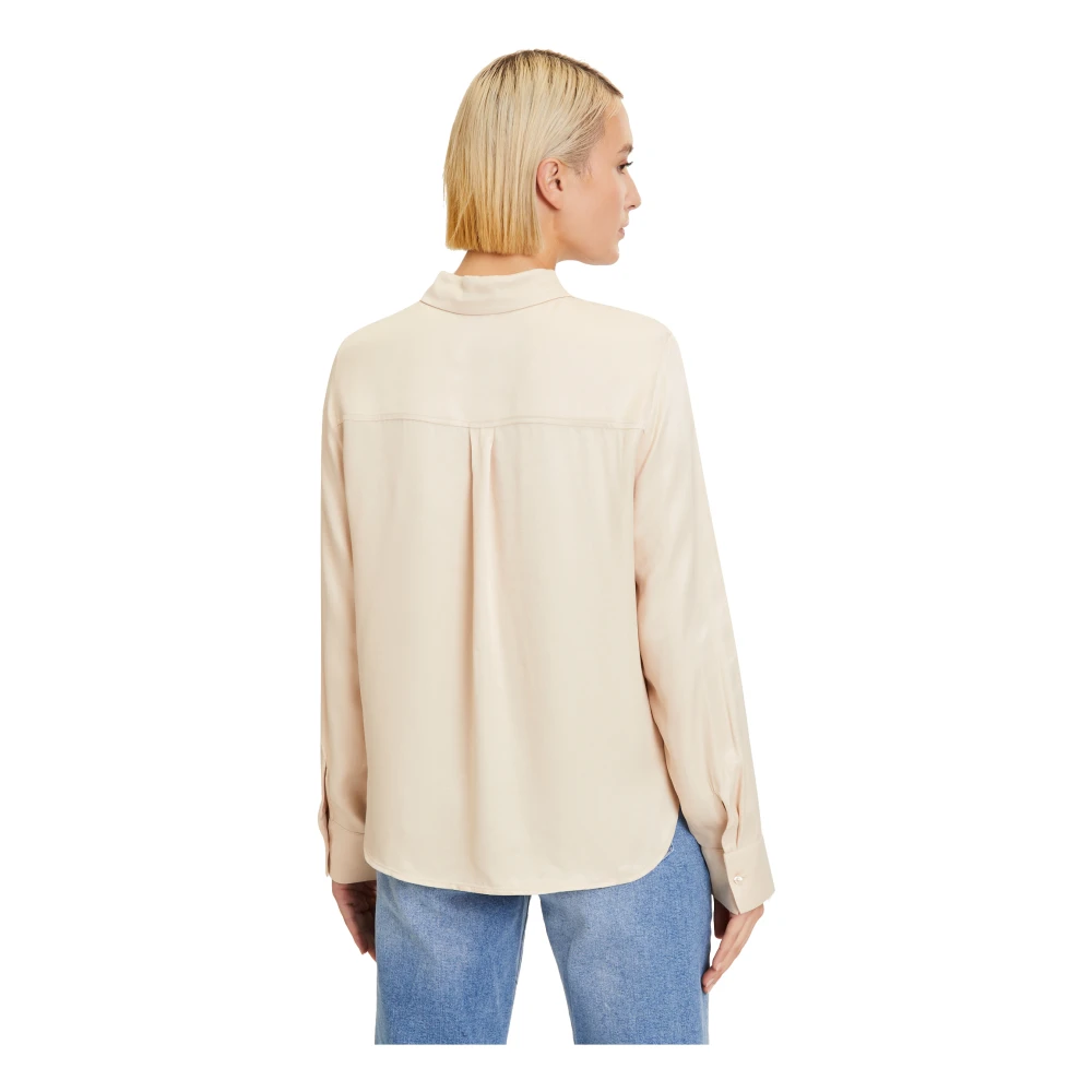 Betty & Co Lange mouwen blouse Beige Dames