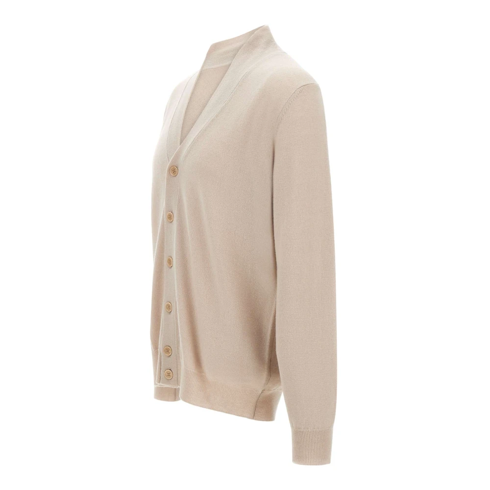 Kangra Merino Wol Vest Zandkleur Beige Heren