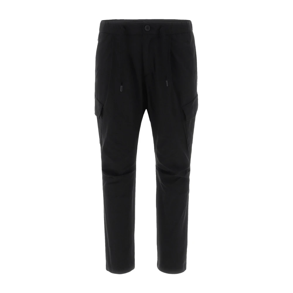 Herno Hombre Negro Pantalones, Talla: L