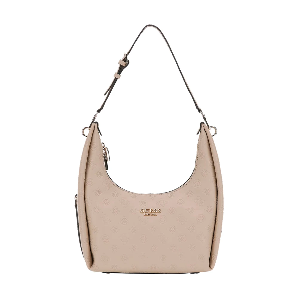 Guess Women's Beige Shoulder Bags, One Size, Shoulder Bag Phoebe Hobo