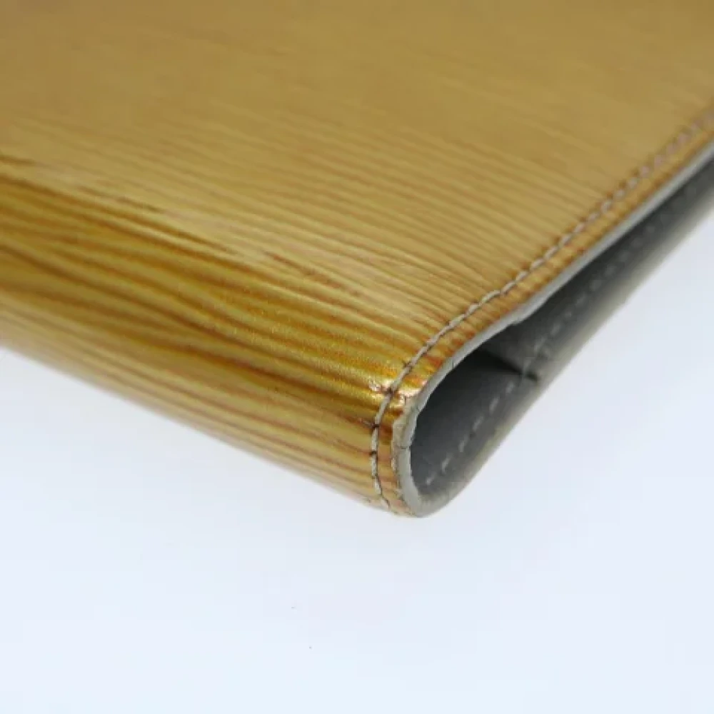 Louis Vuitton Vintage Pre-owned Leather home-office Yellow Dames