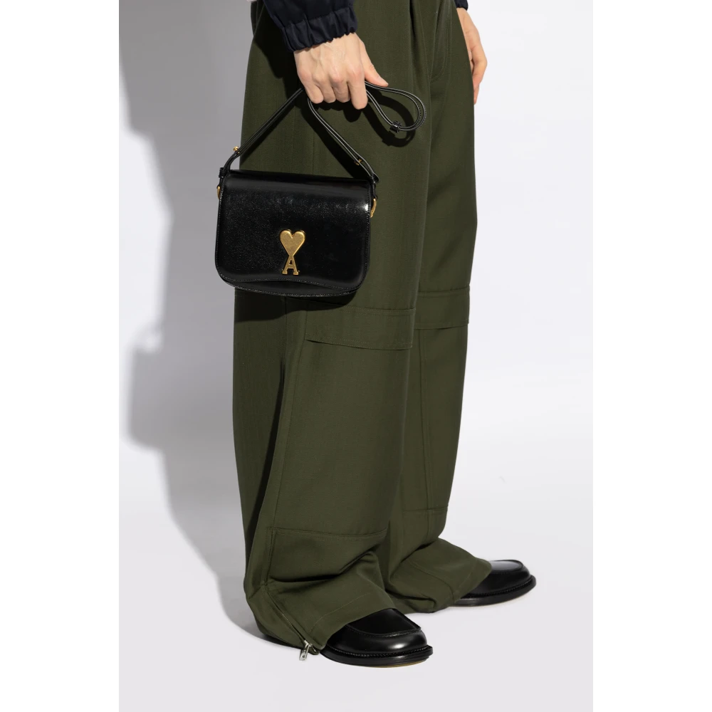 Ami Paris Schoudertas Black Dames