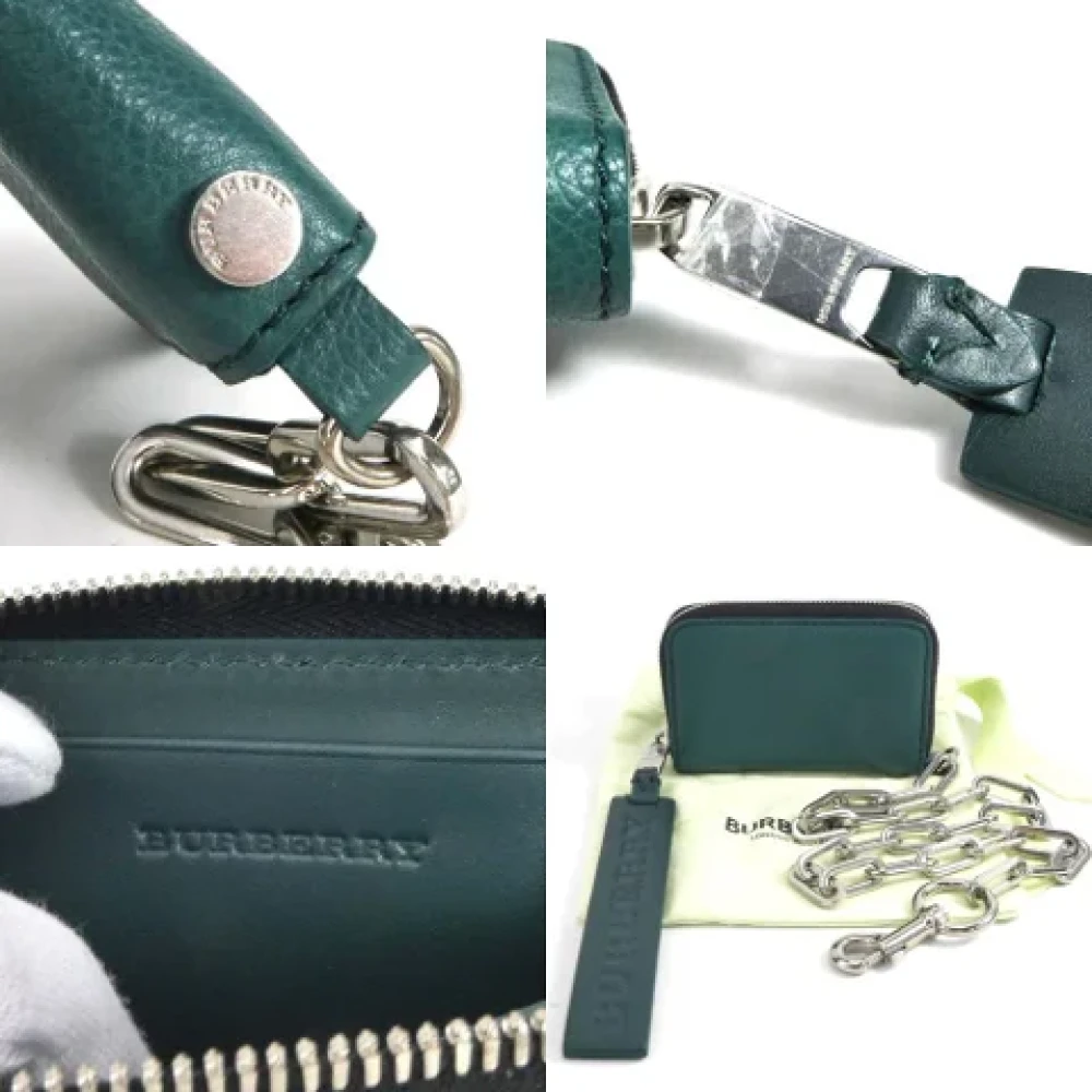 Burberry Vintage Pre-owned Fabric wallets Green Heren