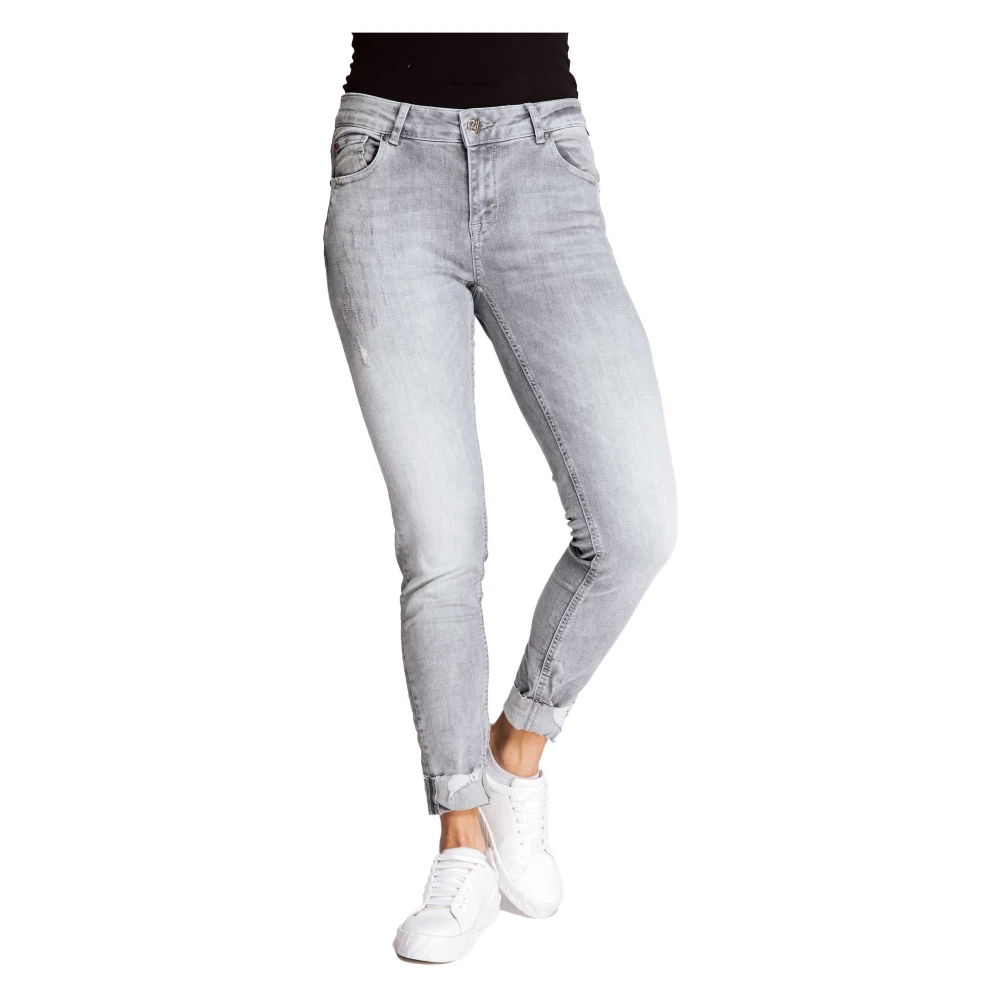 Zhrill Skinny Jeans Nova Grey Gray Dames