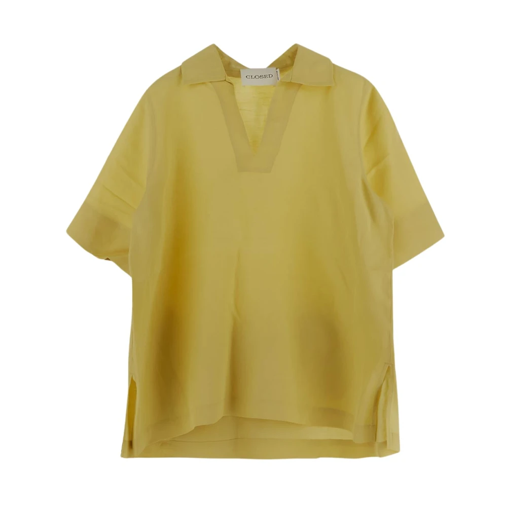 Closed Lyocell Blouse Yellow Dames