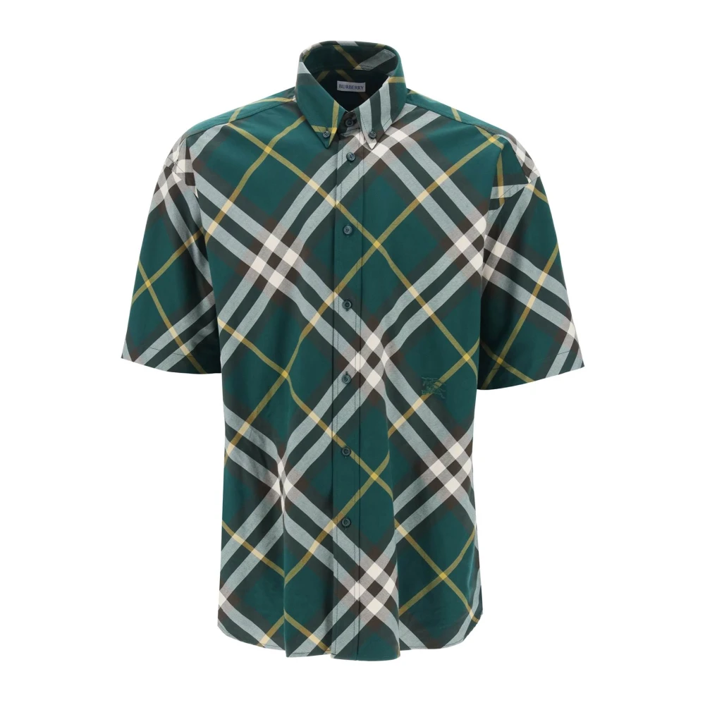 Burberry Heren Overhemd Collectie Green Heren