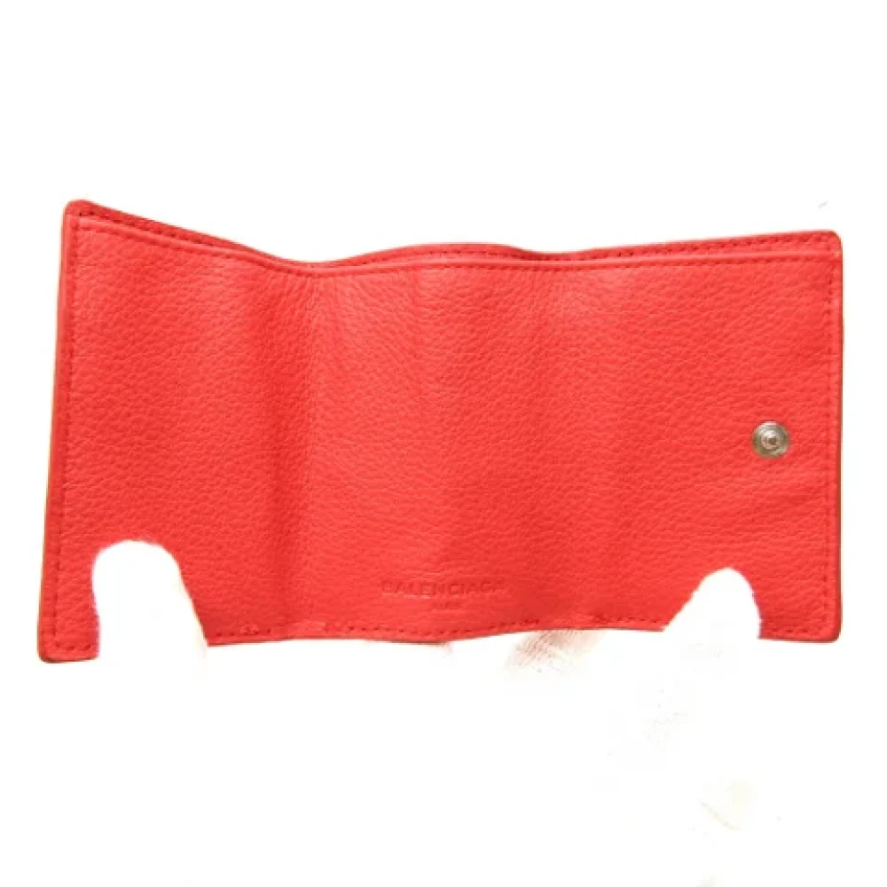 Balenciaga Vintage Pre-owned Leather wallets Orange Dames