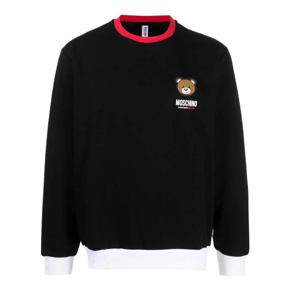 Moschino Men's Black Teddy Bear Cotton Knitwear