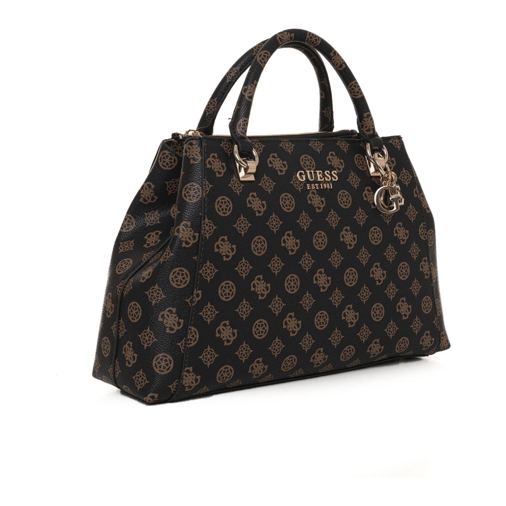 Guess Evelune Handtas met Afneembare Schouderband Brown Dames