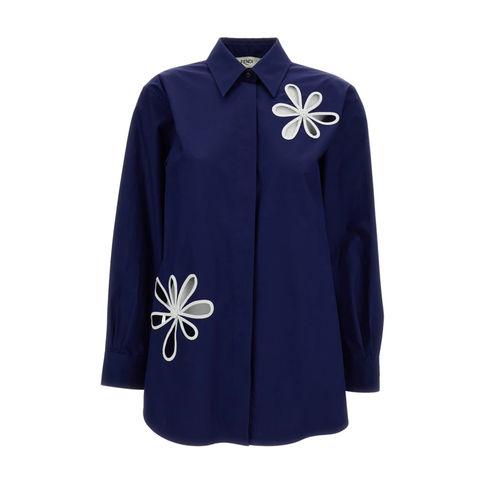 Fendi Mujer Azul Blusas Y Camisas, Talla: M