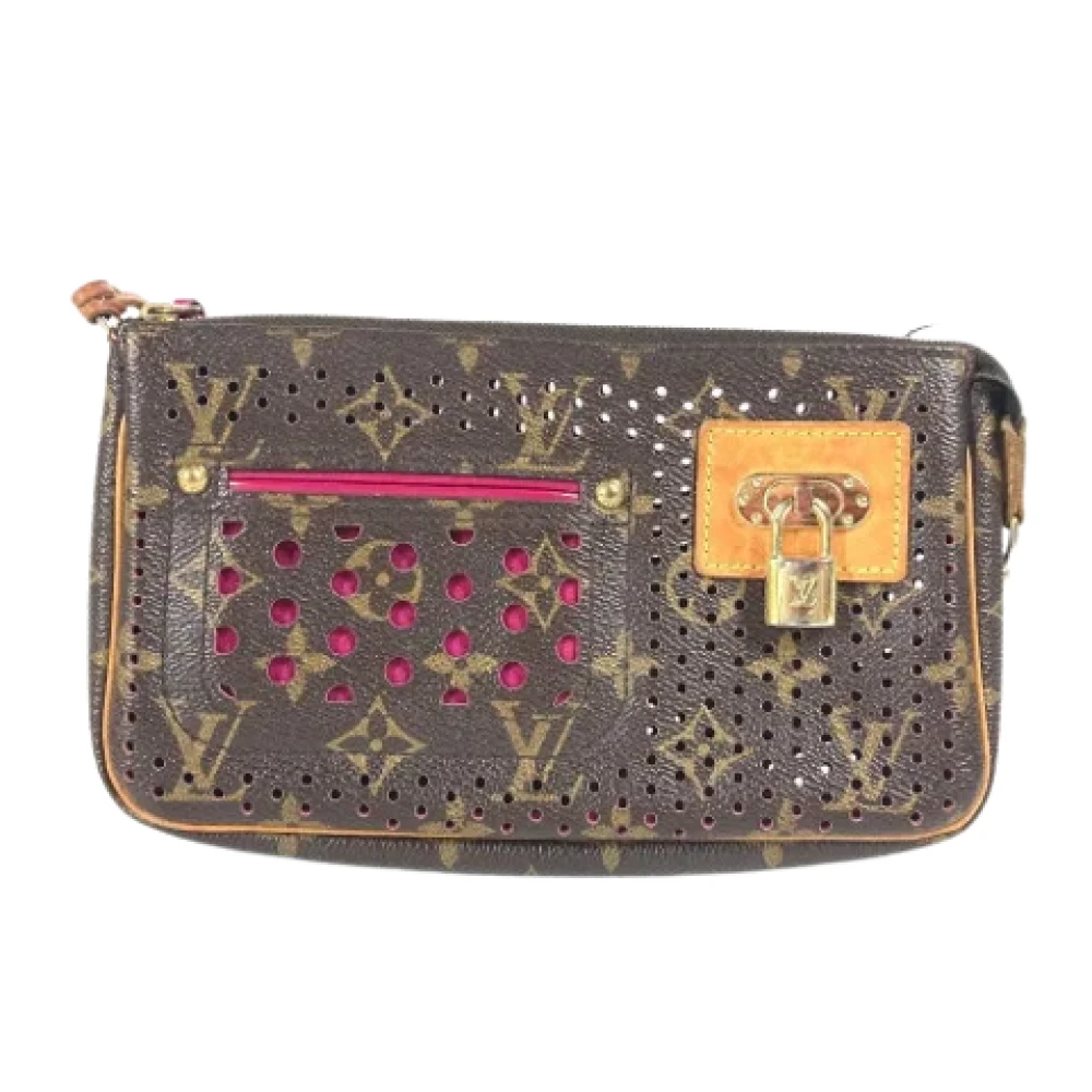 Louis Vuitton Vintage Pre-owned Cotton louis-vuitton-bags Brown Dames