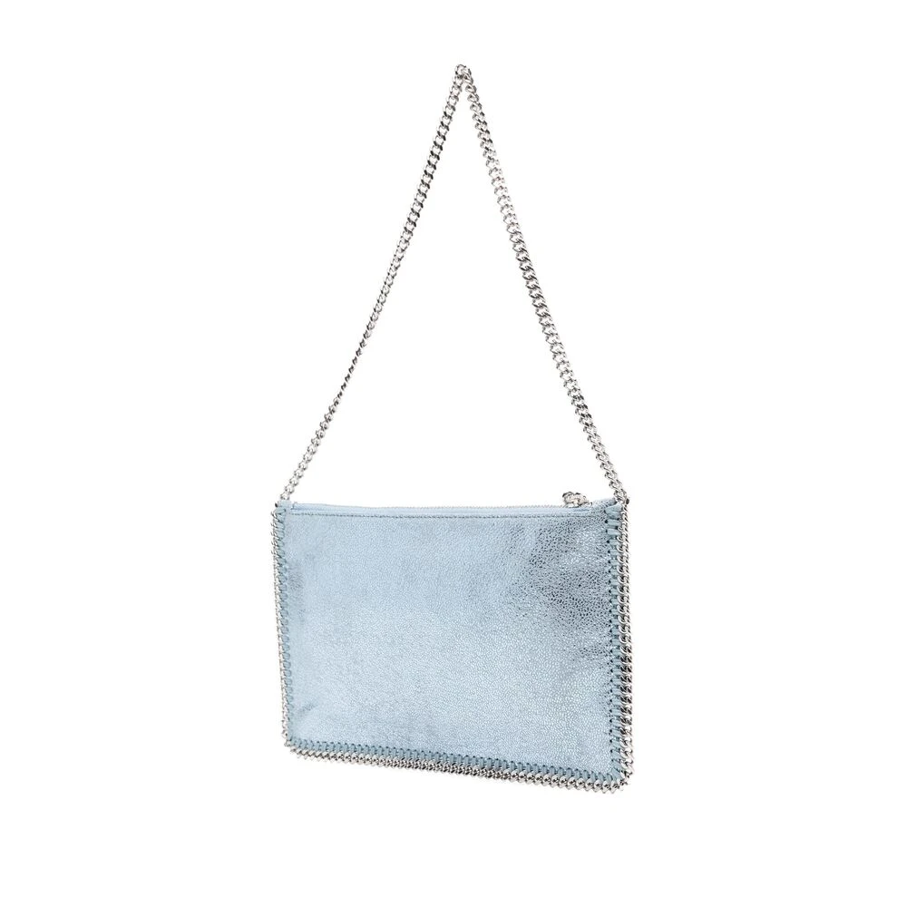 Stella Mccartney Blauwe Faux Leren Kettingtas Blue Dames