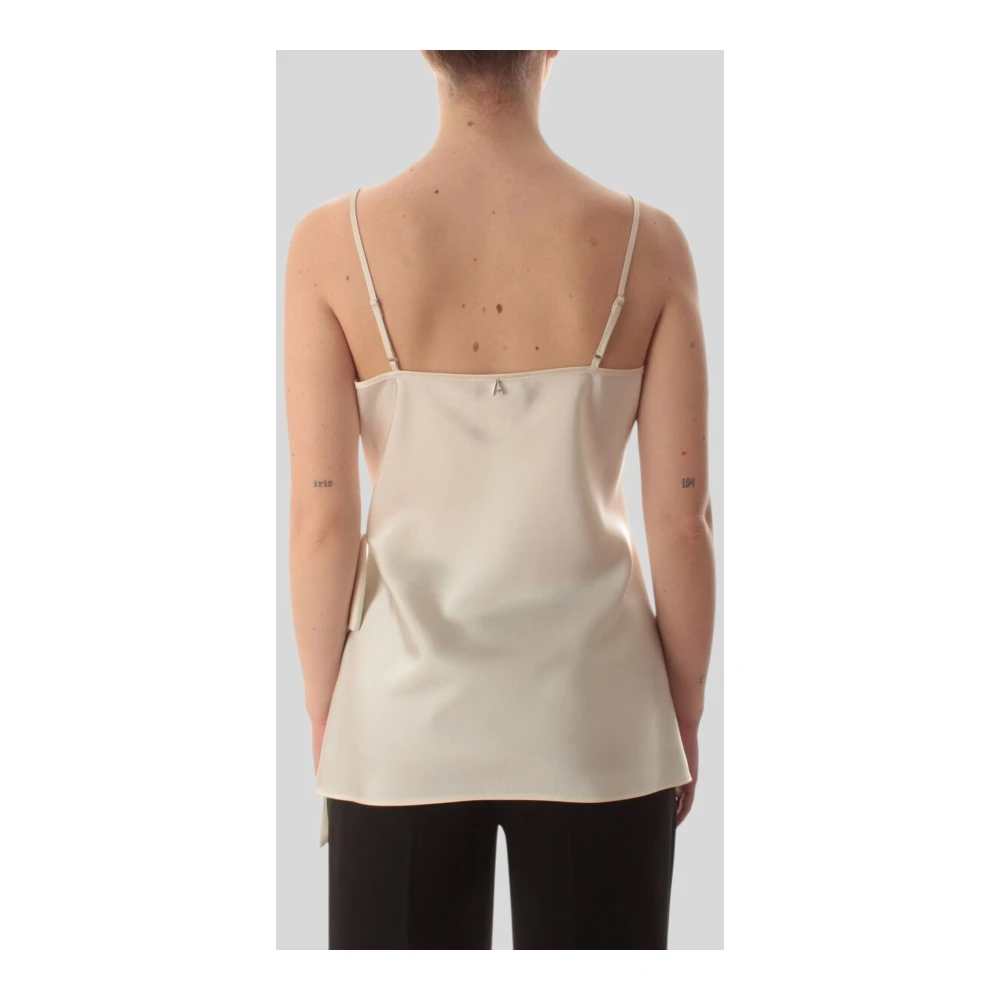 Twinset Stijlvolle Mouwloze Tops voor Vrouwen Beige Dames