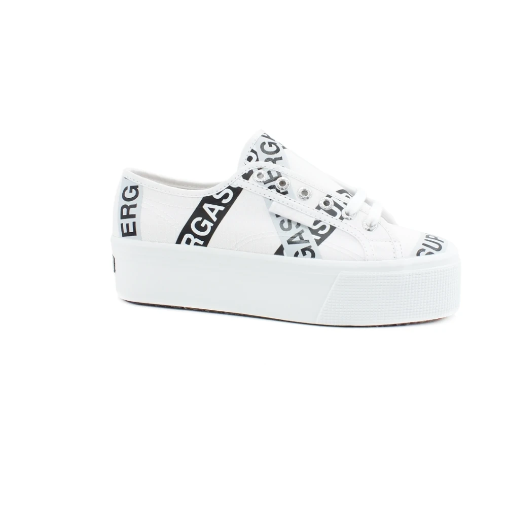 Superga Damen Weiß 2790 Platform Sneaker