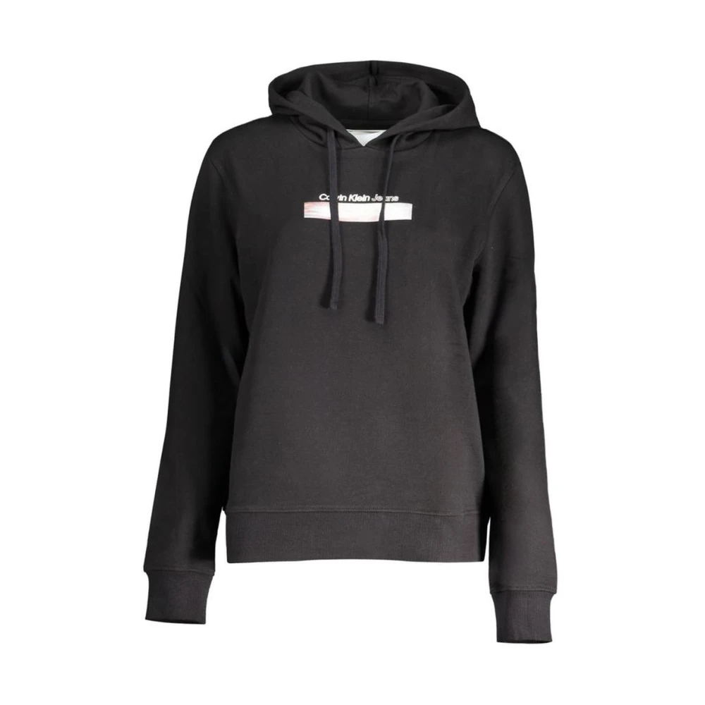 Calvin Klein Women's Black Hoodies, Xl, Graphic Hoodie For