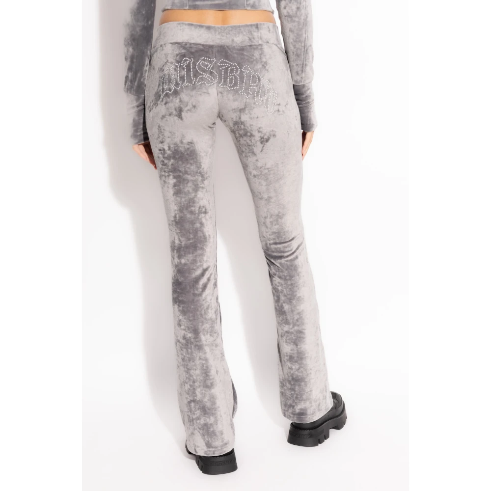 Misbhv Velours Broek Gray Dames